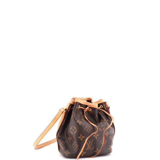 Louis Vuitton Noe Handbag Nano Canvas Monogram Bucket Bag Canvas Nano3058904