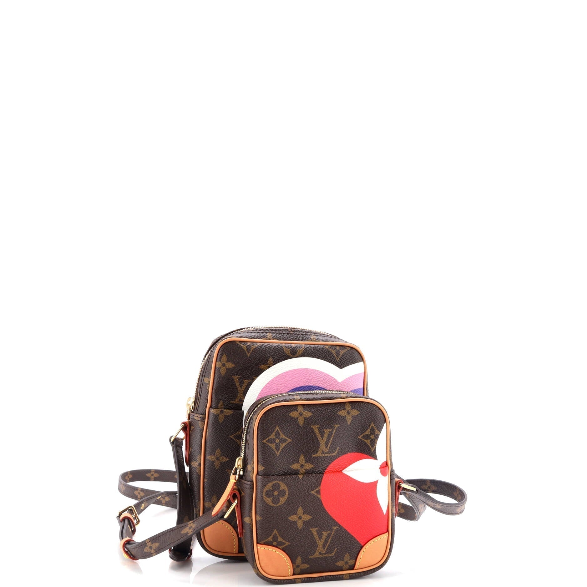 Louis Vuitton Paname Bag Set Limited Edition Game On Canvas Monogram Shoulder Bag