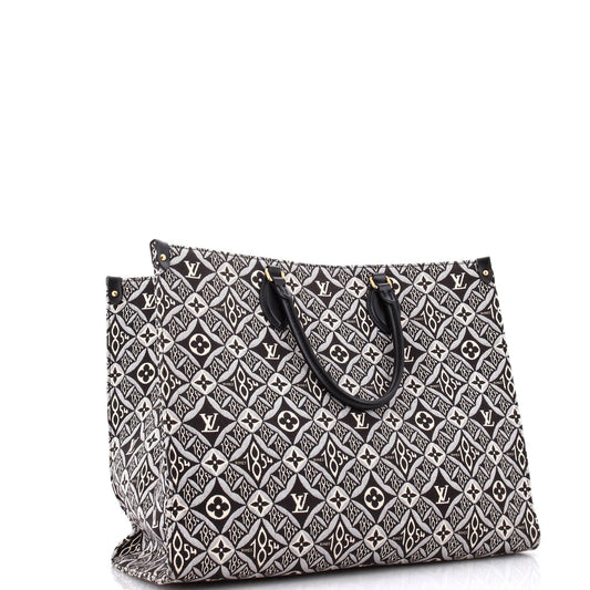 Louis Vuitton Onthego Tote Limited Edition Since Jacquard Gm Monogram Tote Bag