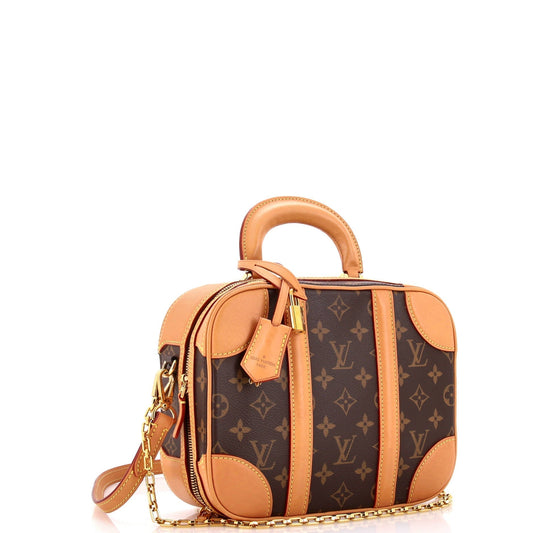 Louis Vuitton Valisette Handbag Pm Canvas Monogram Travel Bag