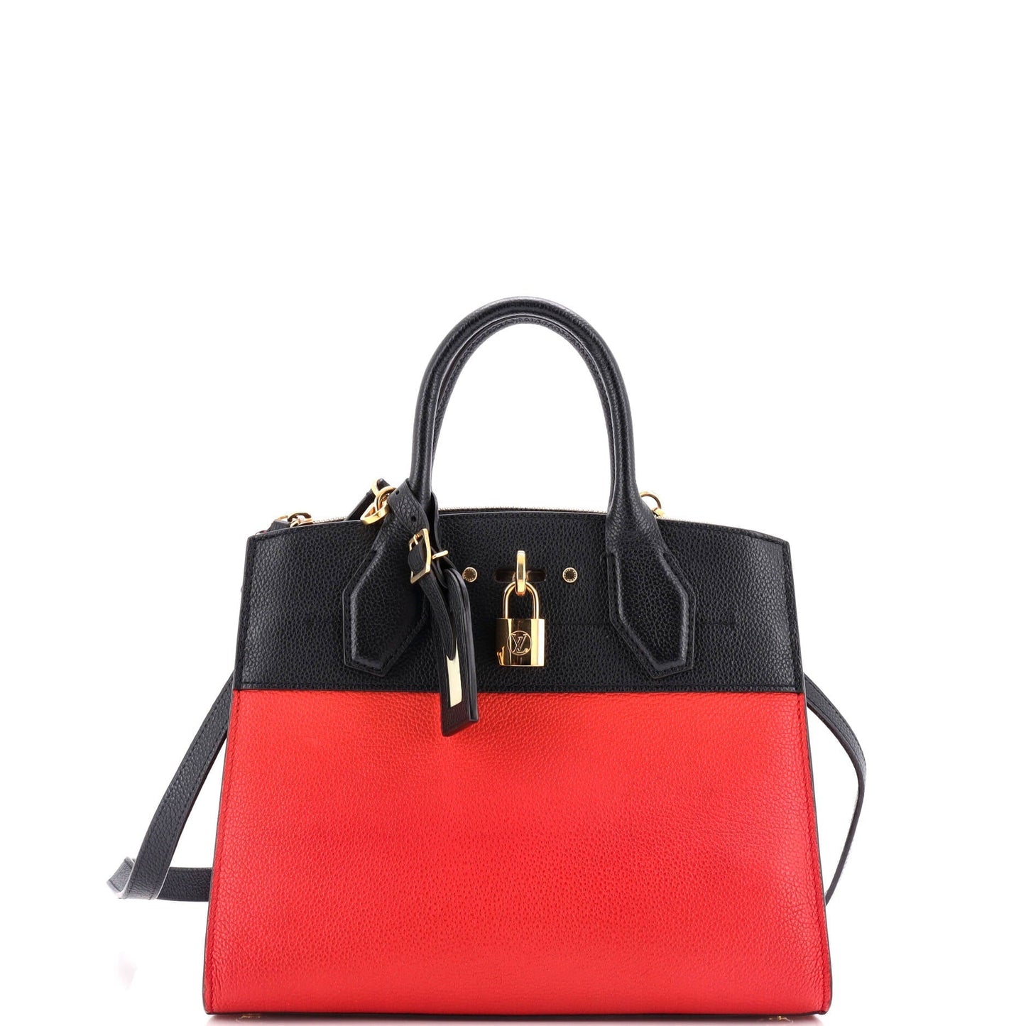 Louis Vuitton City Steamer Handbag Pm Leather Travel Bag