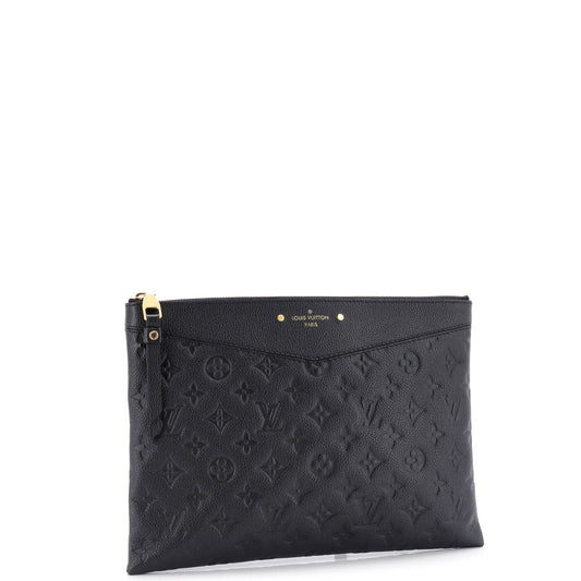 Louis Vuitton Daily Pouch Empreinte Handbag Leather Monogram Travel Bag