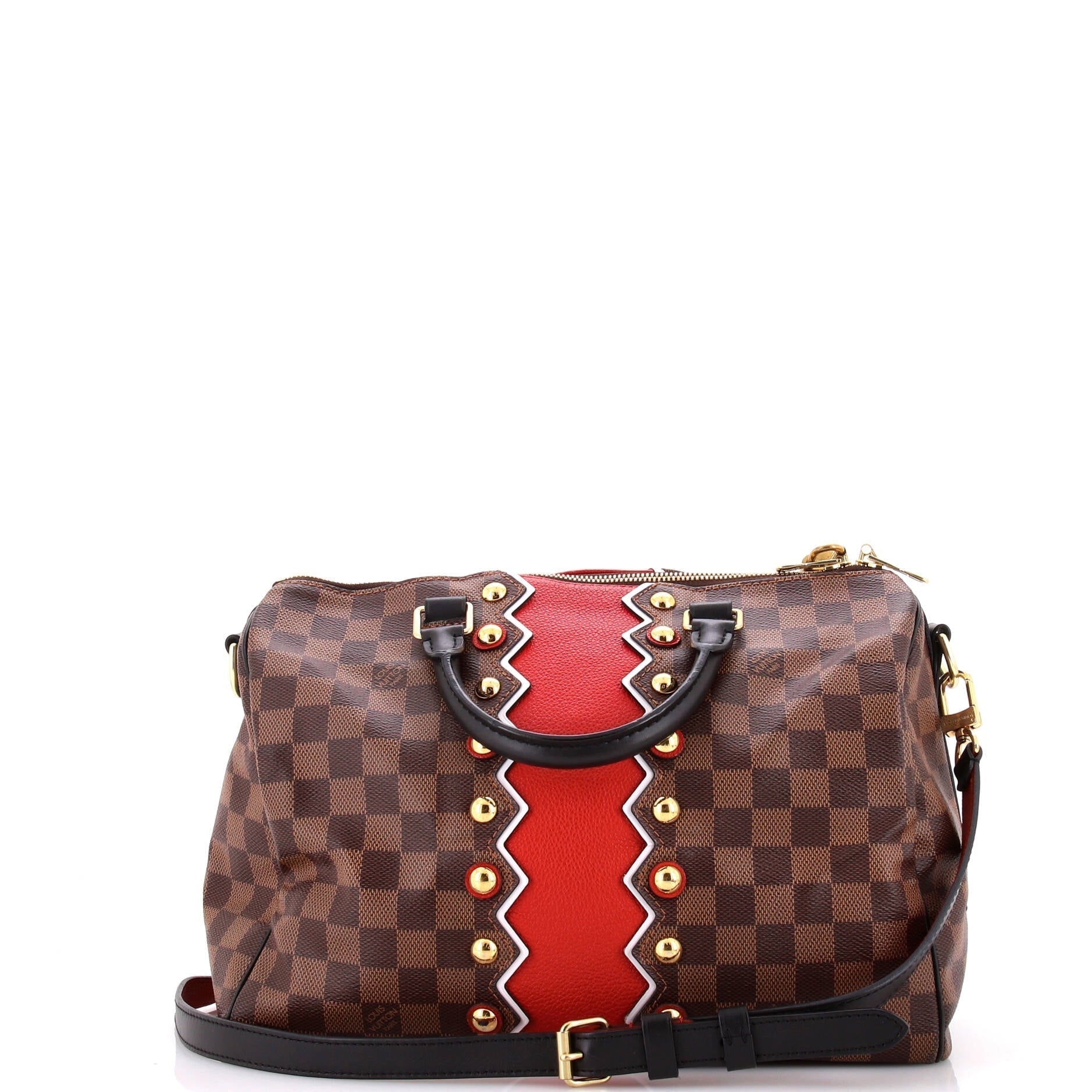 Louis Vuitton Speedy Bandouliere Bag Limited Edition Damier Karakoram Travel Bag