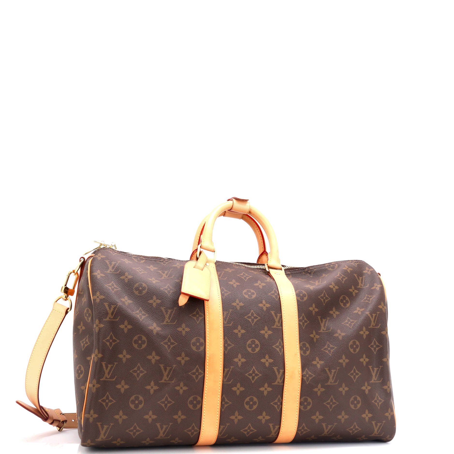 Louis Vuitton Keepall Bandouliere Bag Canvas Monogram Travel Bag Canvas 453059653