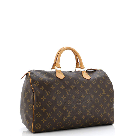 Louis Vuitton Speedy Handbag Canvas Monogram Travel Bag Canvas 353059961