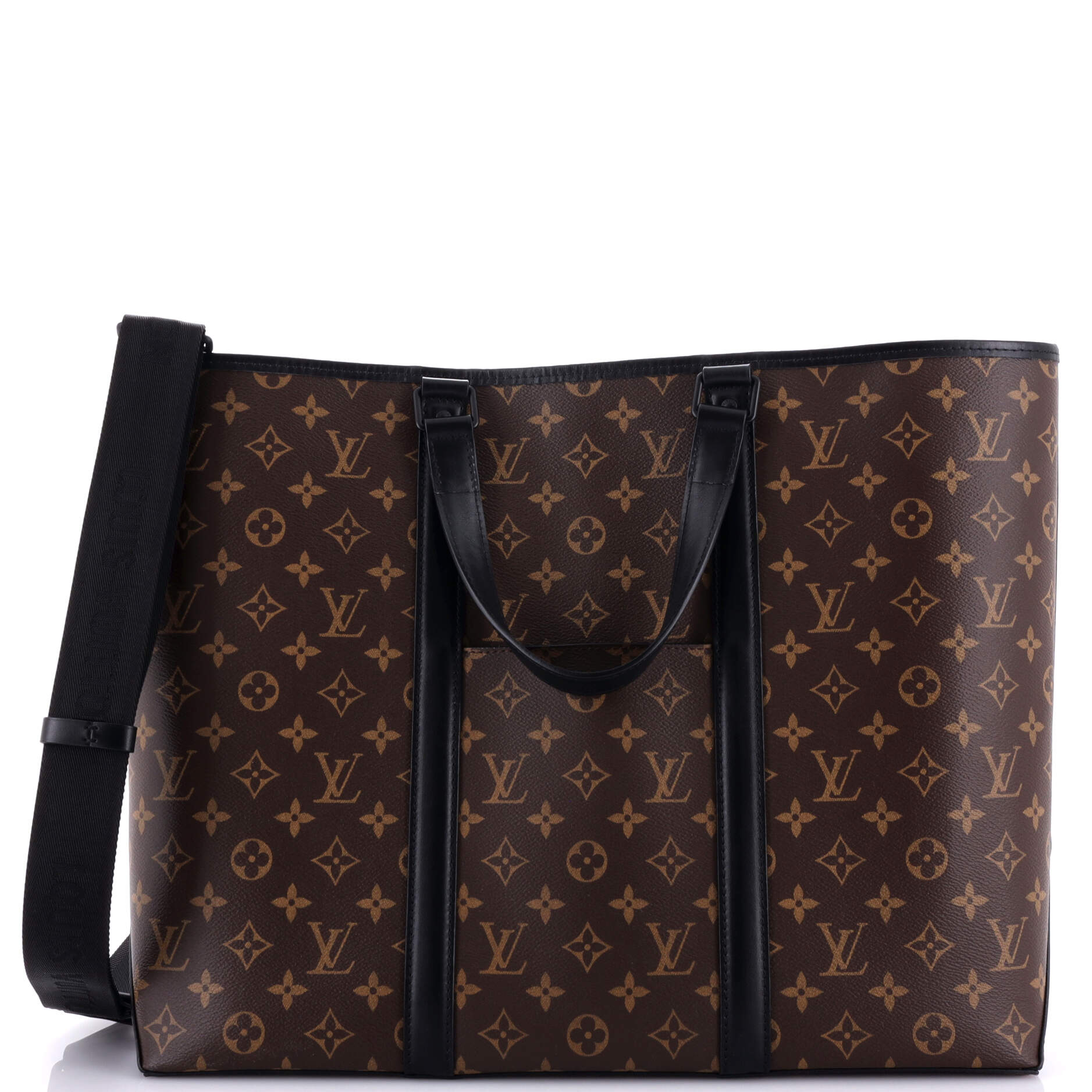 Louis Vuitton Weekend Tote Macassar Gm Canvas Monogram Tote Bag