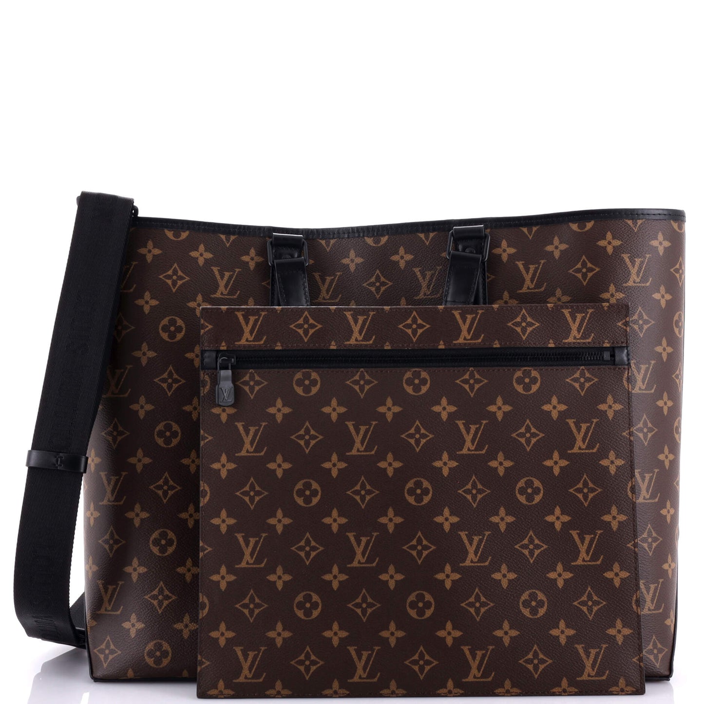Louis Vuitton Weekend Tote Macassar Gm Canvas Monogram Tote Bag