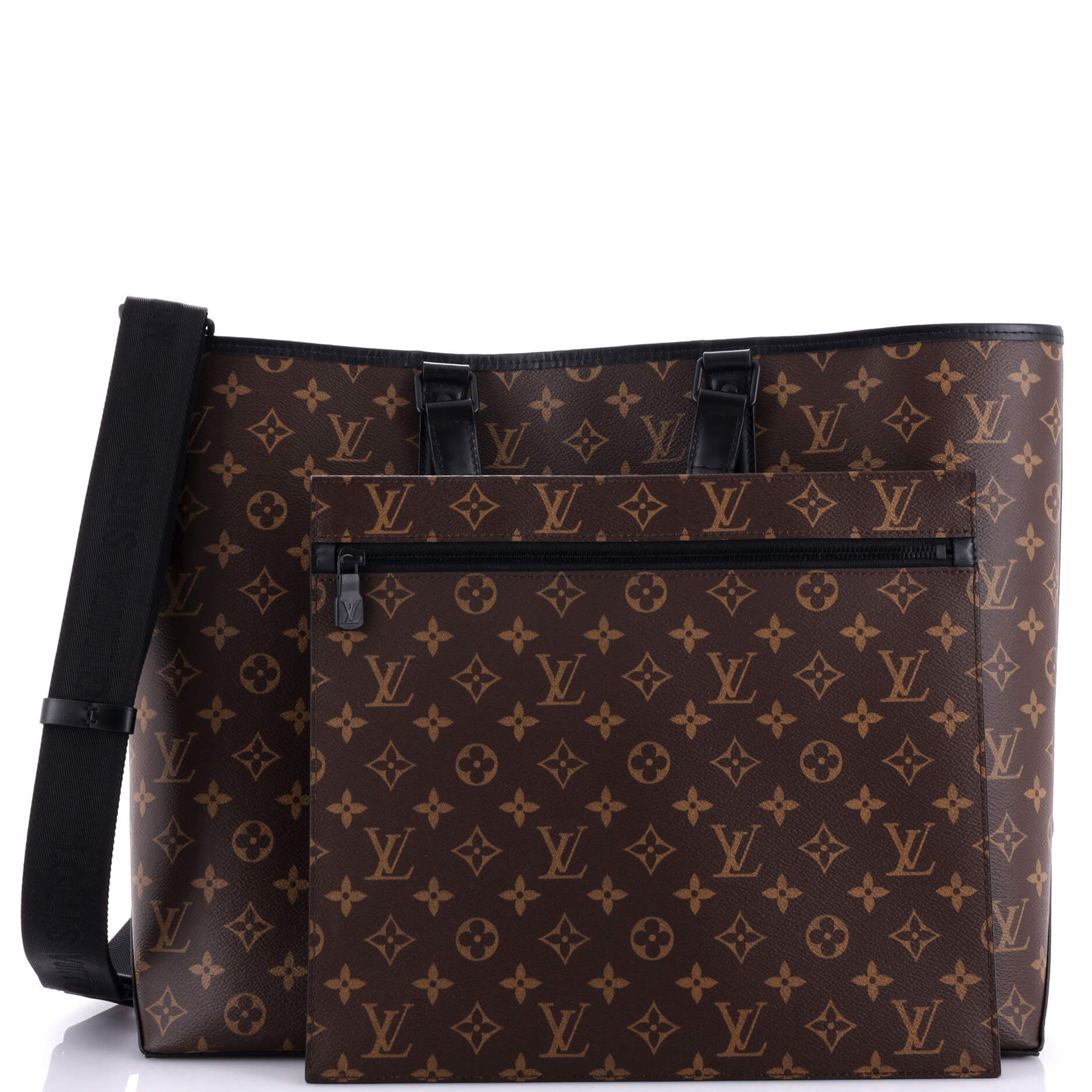 Louis Vuitton Weekend Tote Macassar Gm Canvas Monogram Tote Bag