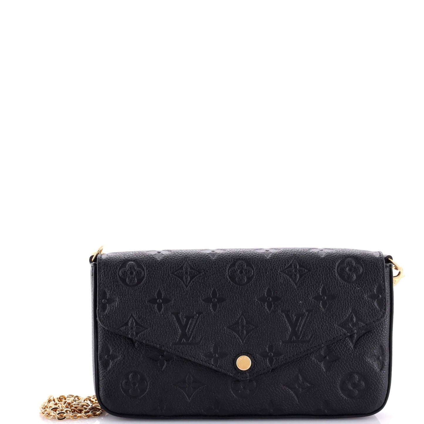Louis Vuitton Felicie Pochette Empreinte Handbag Leather Monogram Travel Bag Leather 3061851
