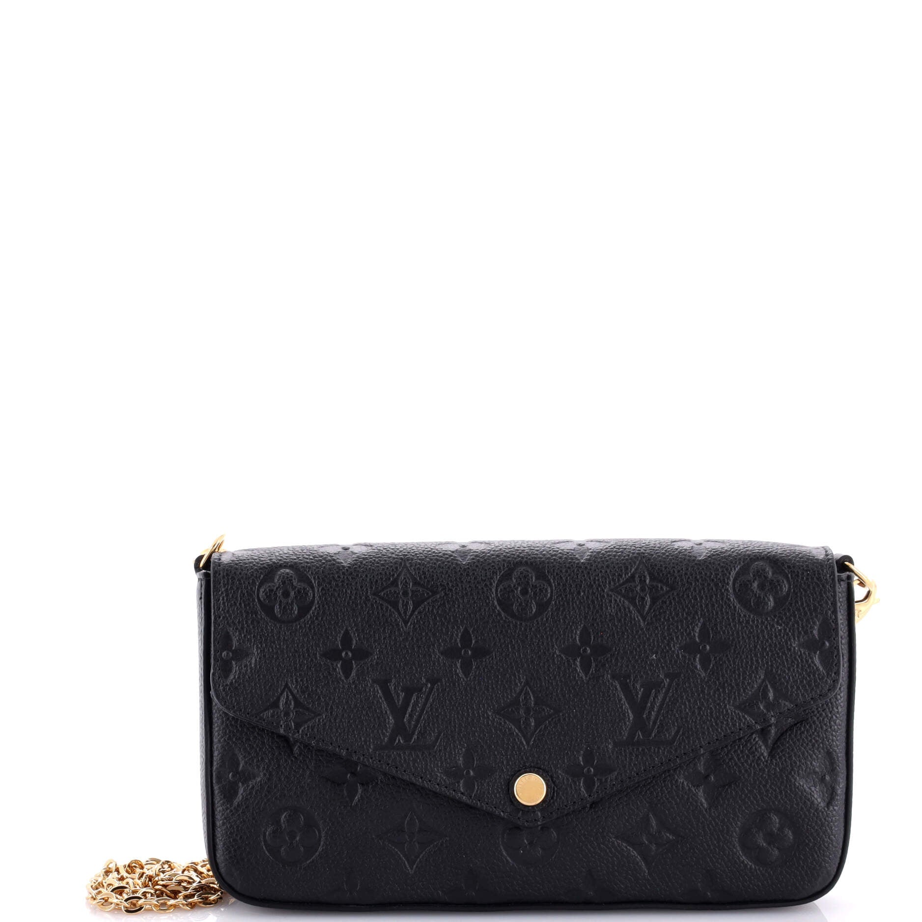Louis Vuitton Felicie Pochette Empreinte Handbag Leather Monogram Travel Bag Leather 3061851