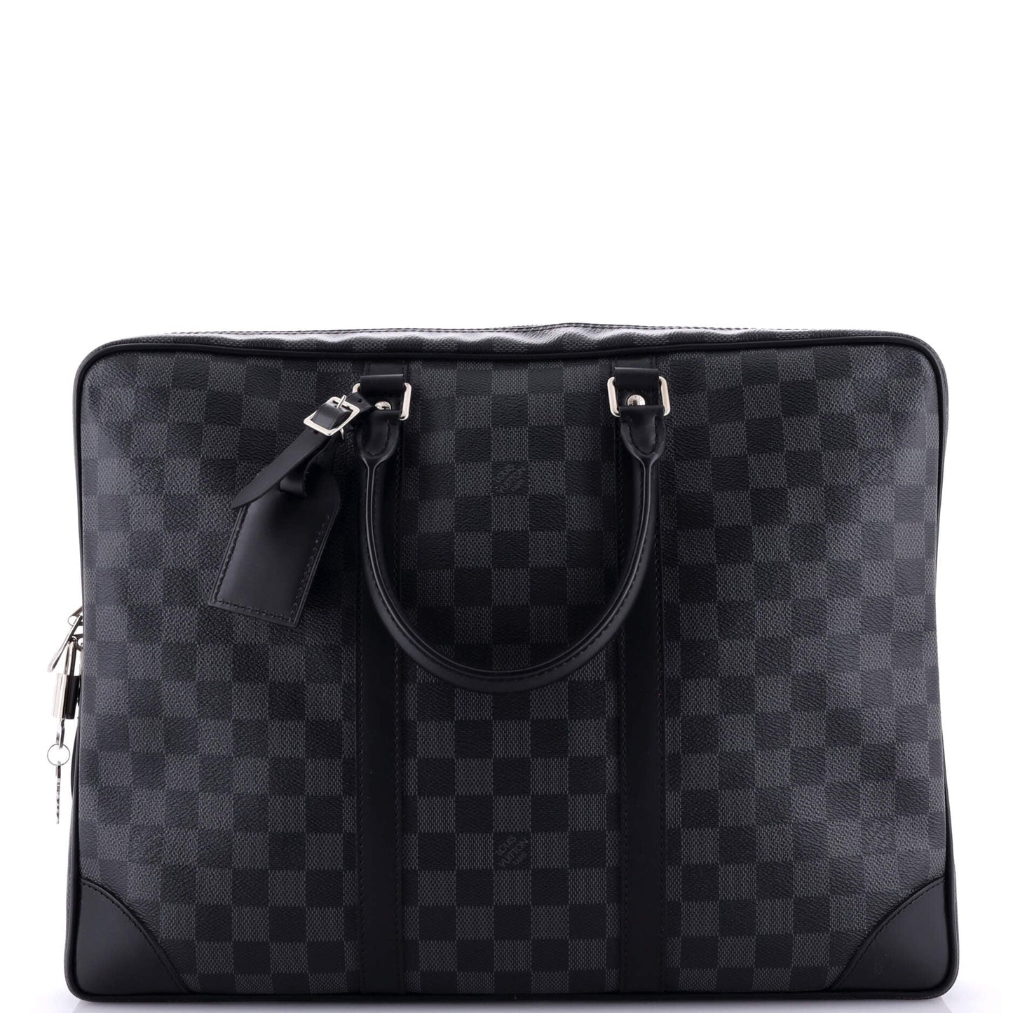 Louis Vuitton Porte Documents Voyage Briefcase Damier Graphite Handbag Travel Bag