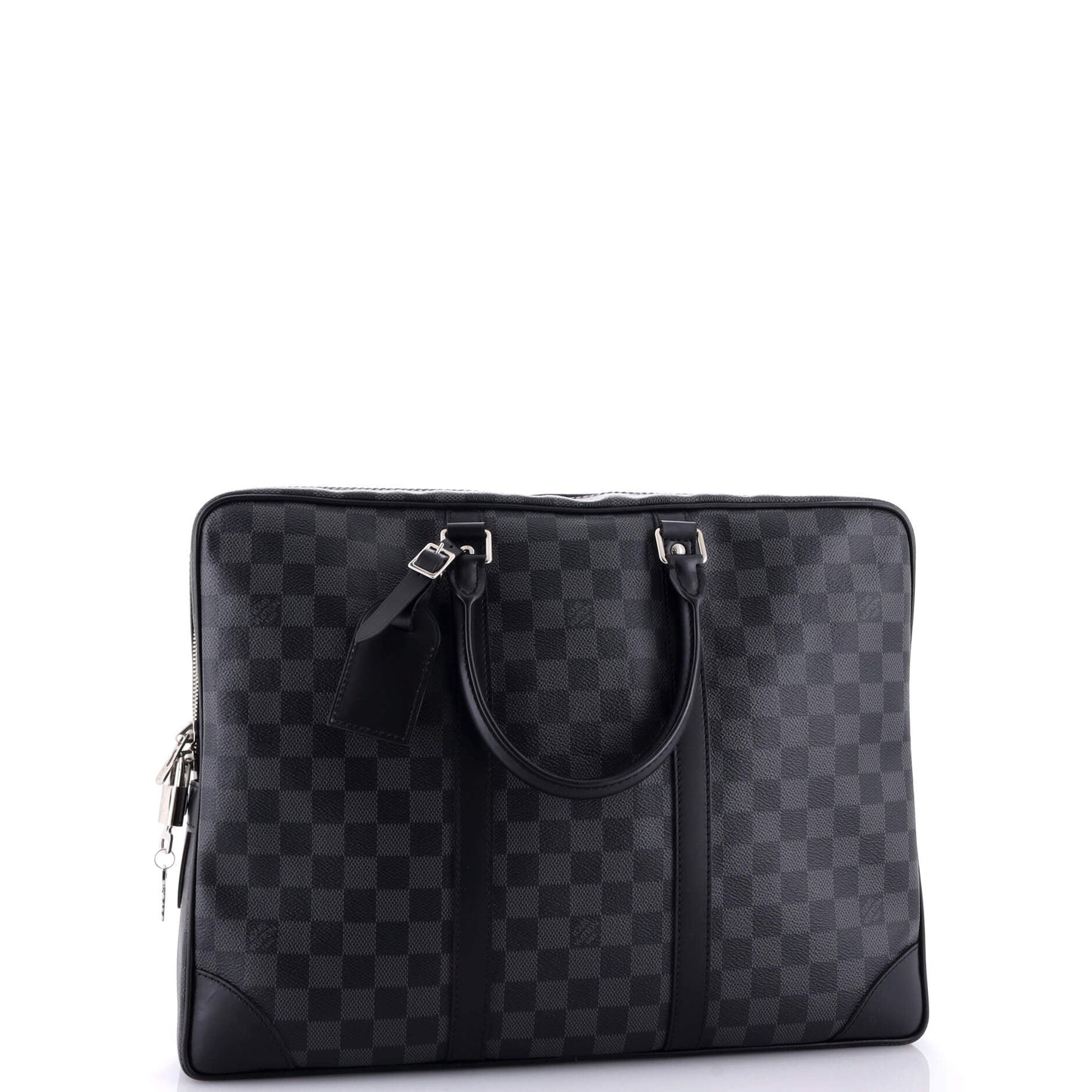 Louis Vuitton Porte Documents Voyage Briefcase Damier Graphite Handbag Travel Bag