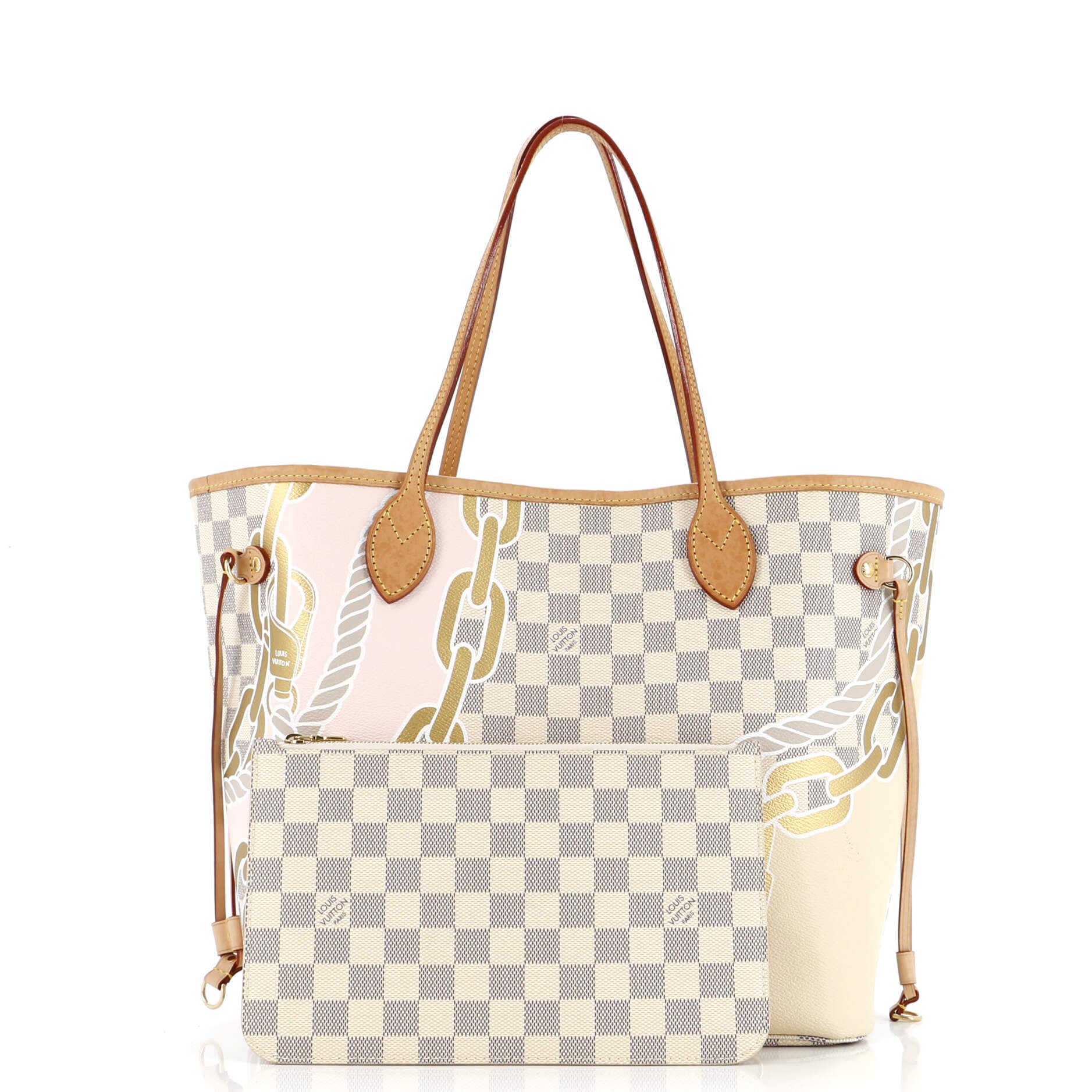 Louis Vuitton Neverfull Nm Tote Limited Edition Nautical Damier Tote Bag