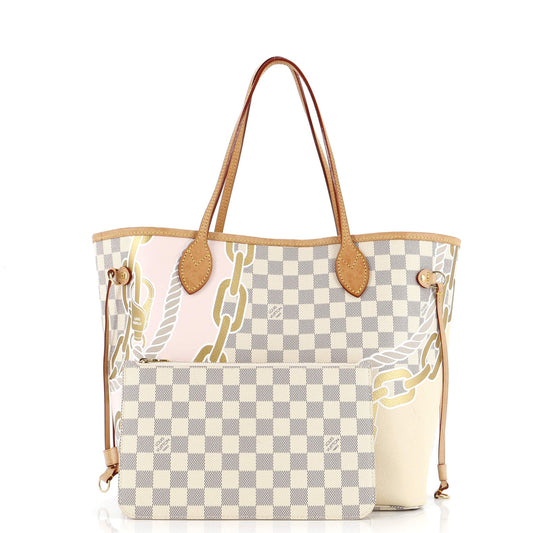 Louis Vuitton Neverfull Nm Tote Limited Edition Nautical Damier Tote Bag