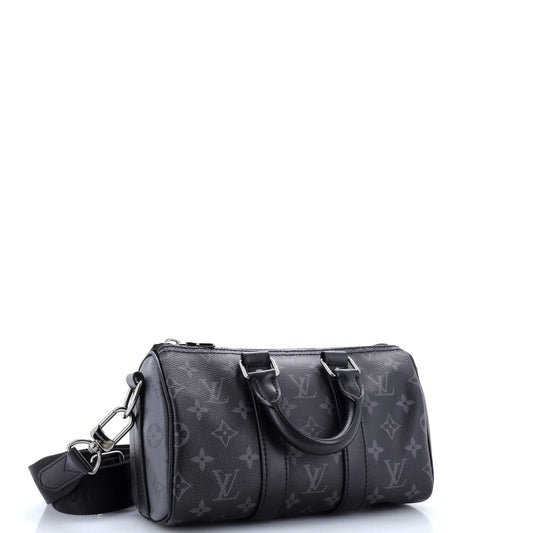 Louis Vuitton Keepall Bandouliere Bag Reverse Eclipse Canvas Monogram Travel Bag Canvas 253062871