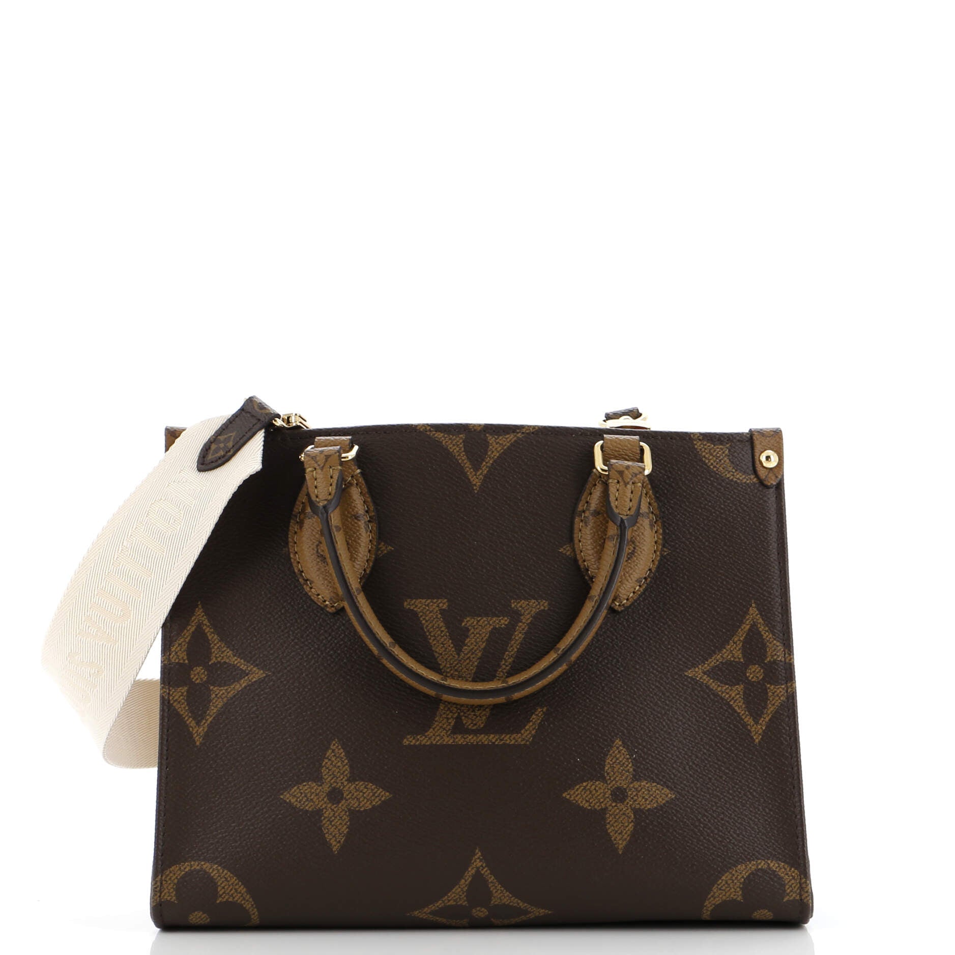 Louis Vuitton Onthego Tote Reverse Giant Pm Monogram Shoulder Bag