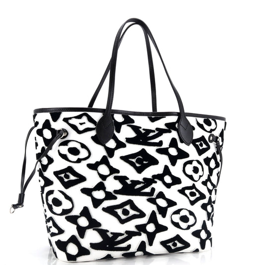 Louis Vuitton Neverfull Nm Tote Limited Edition Urs Fischer Canvas Monogram Tote Bag