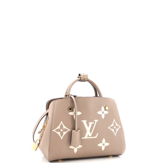 Louis Vuitton Montaigne Handbag Bicolor Empreinte Giant Bb Monogram Travel Bag