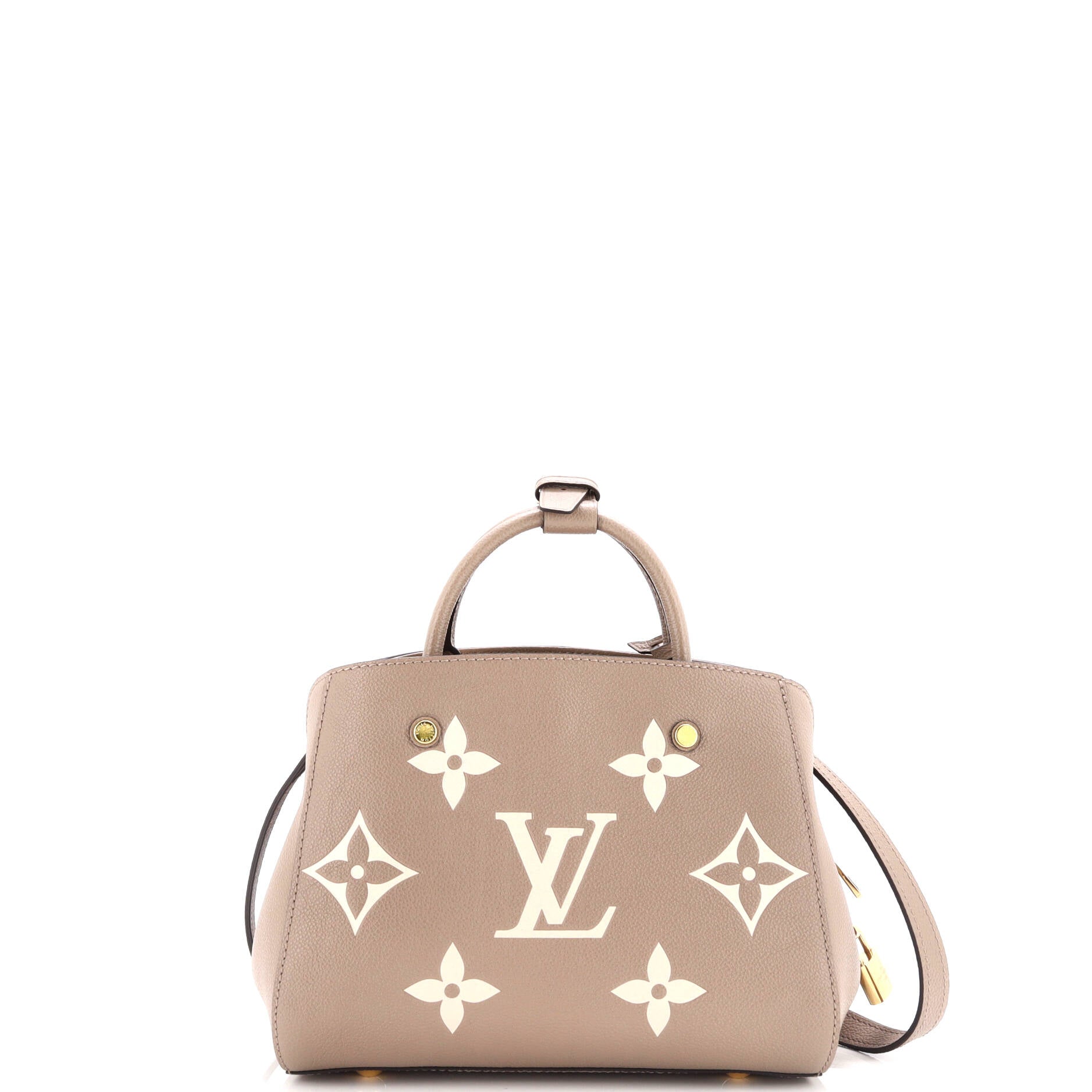 Louis Vuitton Montaigne Handbag Bicolor Empreinte Giant Bb Monogram Travel Bag