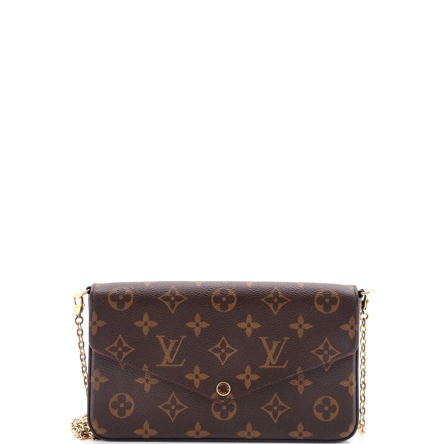 Louis Vuitton Felicie Pochette Handbag Canvas Monogram Travel Bag