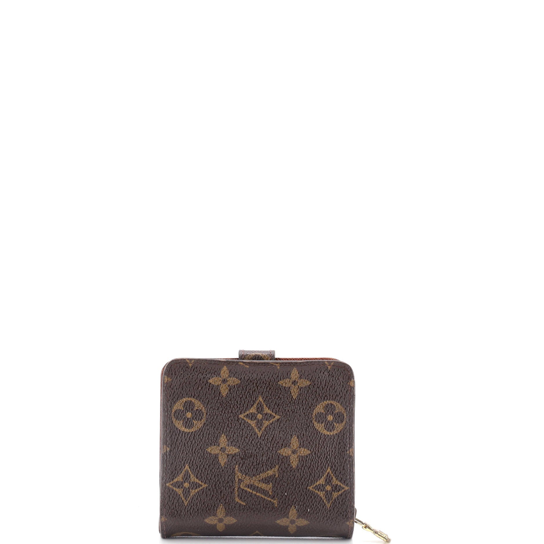 Louis Vuitton Compact Zippe Wallet Handbag Canvas Monogram Travel Bag