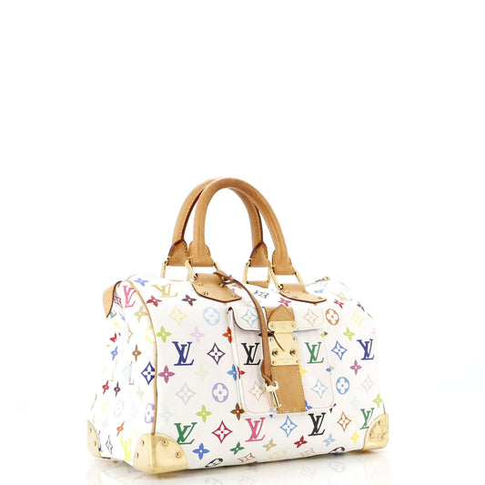 Louis Vuitton Speedy Handbag Multicolor Monogram Travel Bag Multicolor 303063356