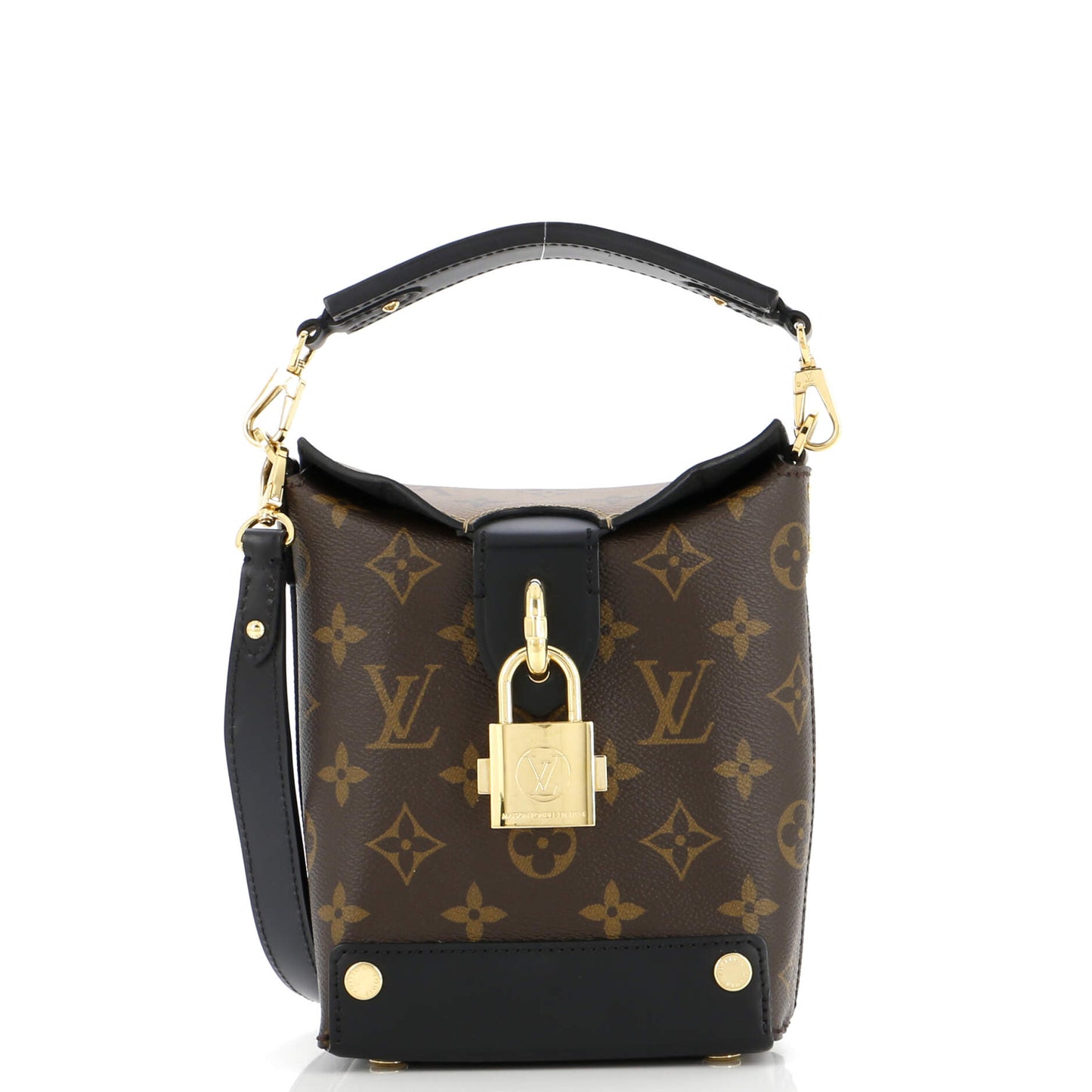 Louis Vuitton Bento Box Handbag Reverse Canvas Monogram Shoulder Bag
