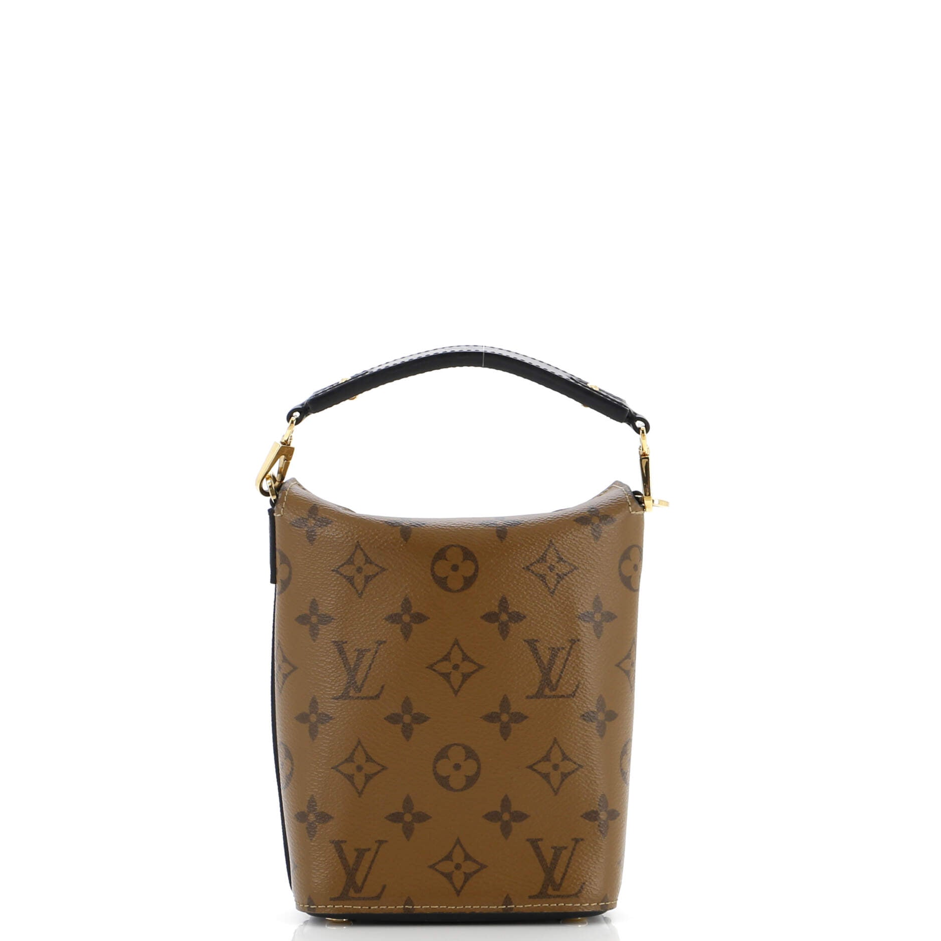 Louis Vuitton Bento Box Handbag Reverse Canvas Monogram Shoulder Bag