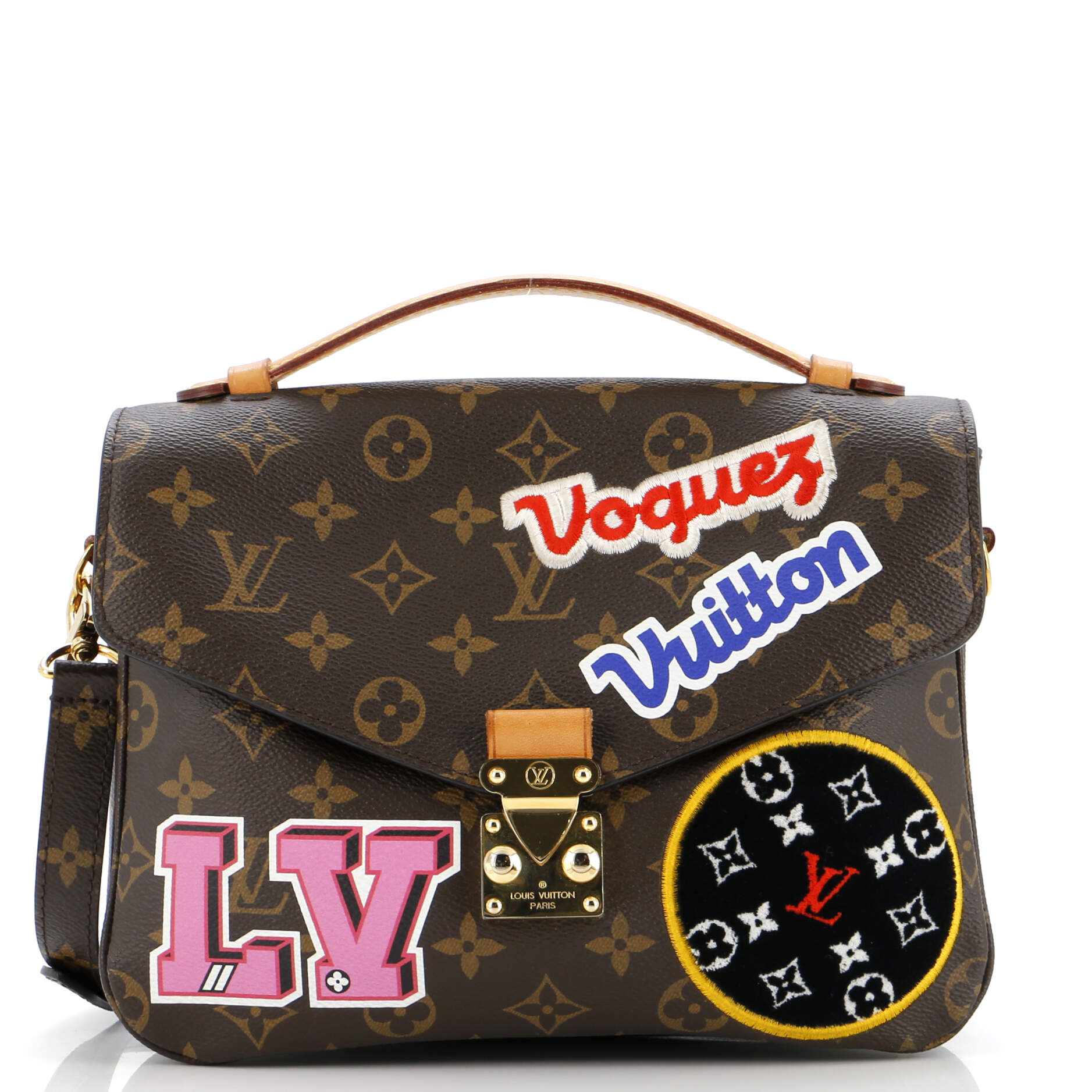 Louis Vuitton Pochette Metis Limited Edition Patches Shoulder Bag Canvas Monogram Canvas 3063571
