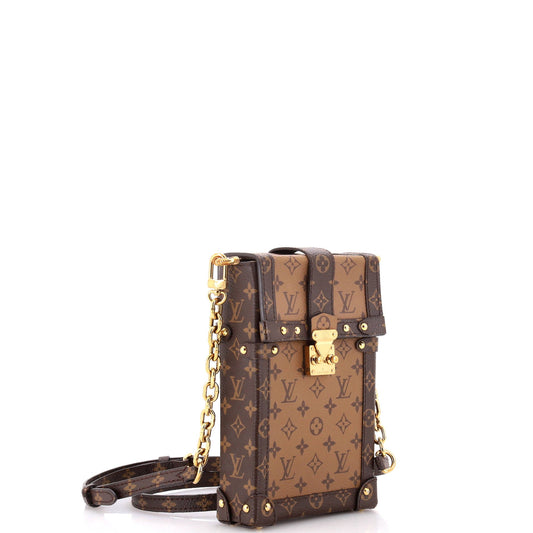 Louis Vuitton Vertical Trunk Pochette Reverse Shoulder Bag Canvas Monogram Canvas 3063752