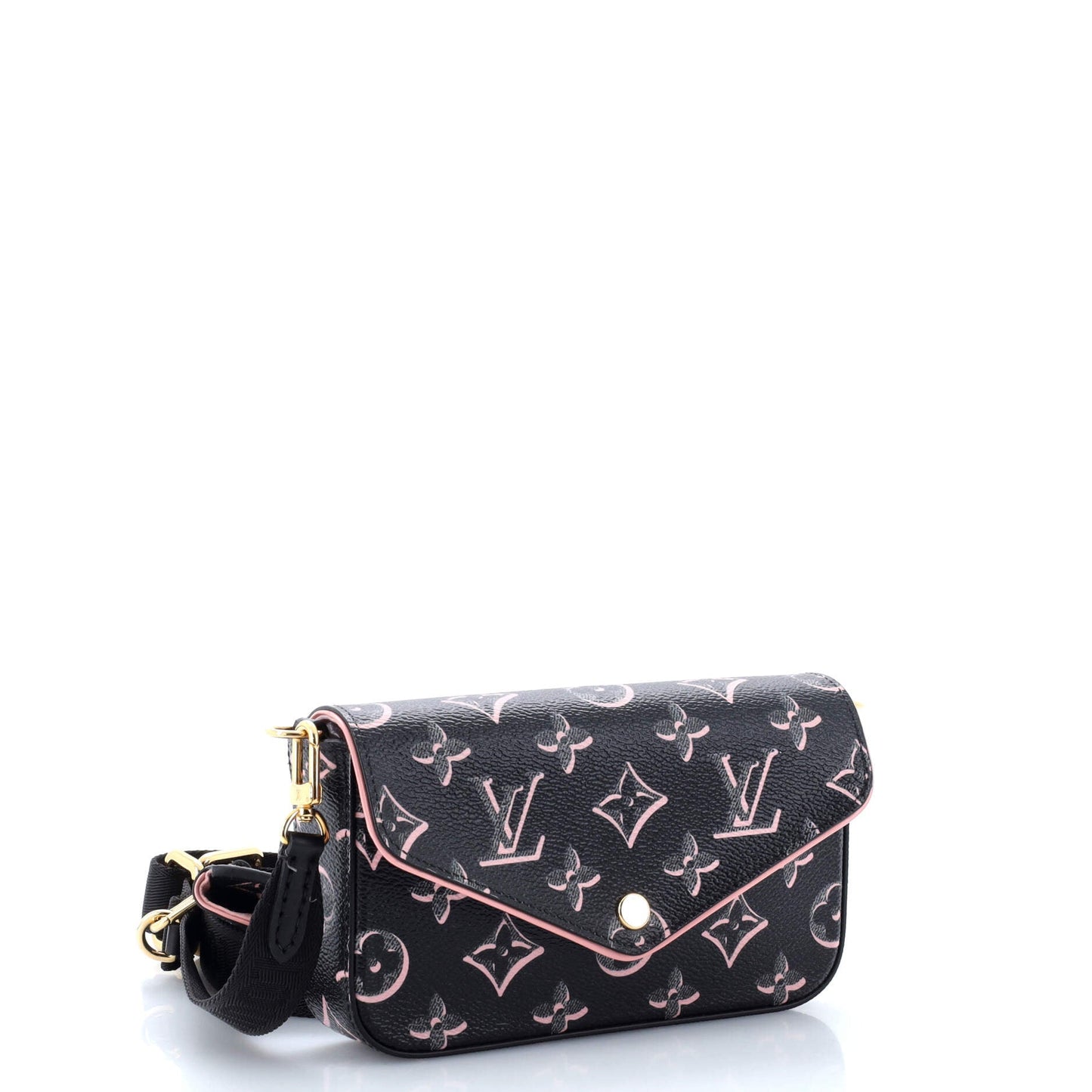 Louis Vuitton Felicie Strap Go Handbag Fall For You Canvas Monogram Shoulder Bag