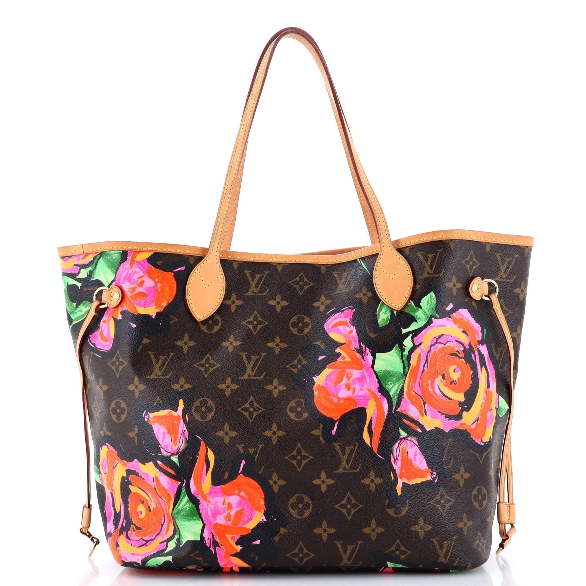 Louis Vuitton Neverfull Tote Limited Edition Roses Mm Monogram Tote Bag Roses Mm30654412
