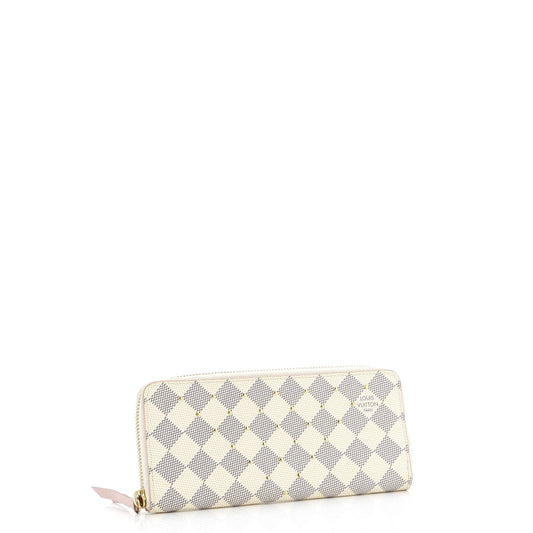 Louis Vuitton Clemence Wallet Studded Damier Handbag Travel Bag
