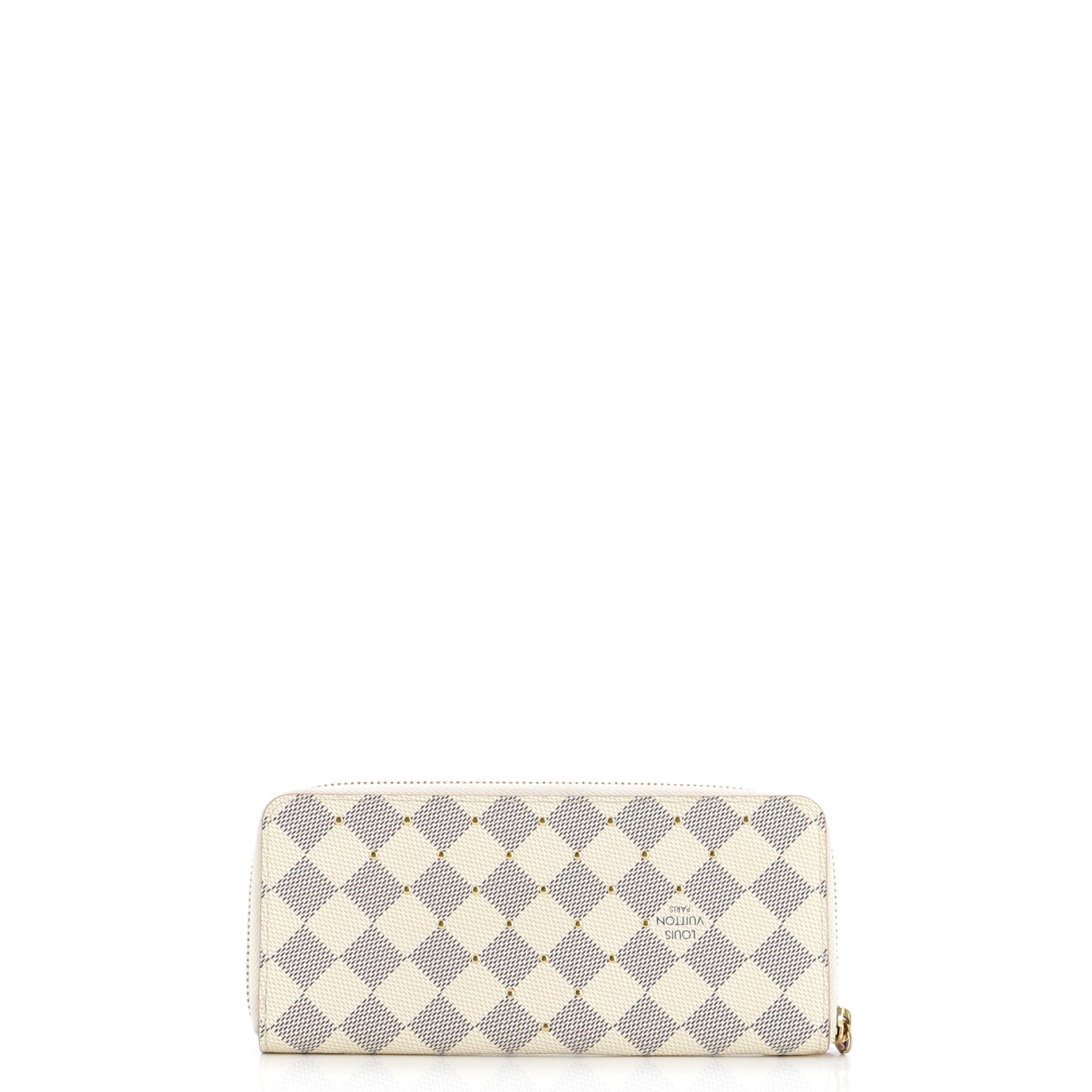 Louis Vuitton Clemence Wallet Studded Damier Handbag Travel Bag