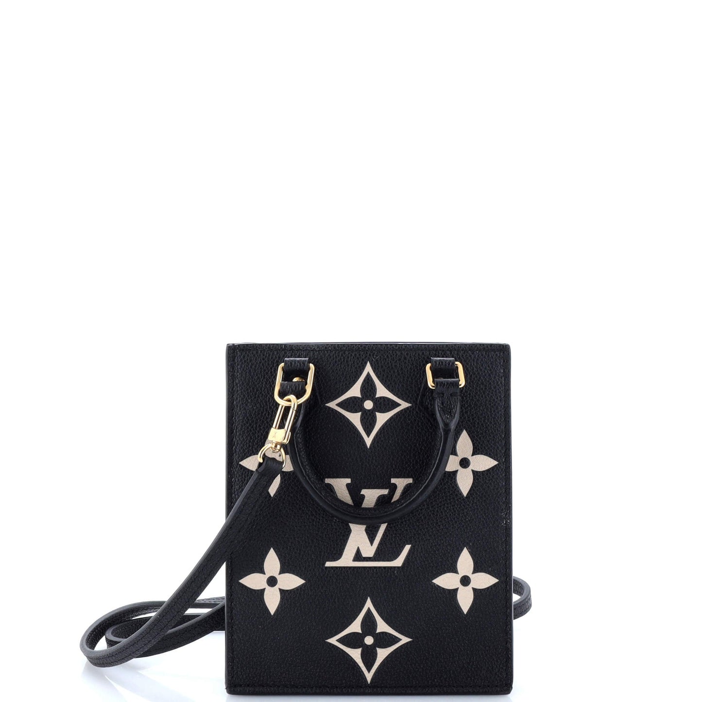 Louis Vuitton Petit Sac Plat Bag Bicolor Empreinte Giant Monogram Tote Bag