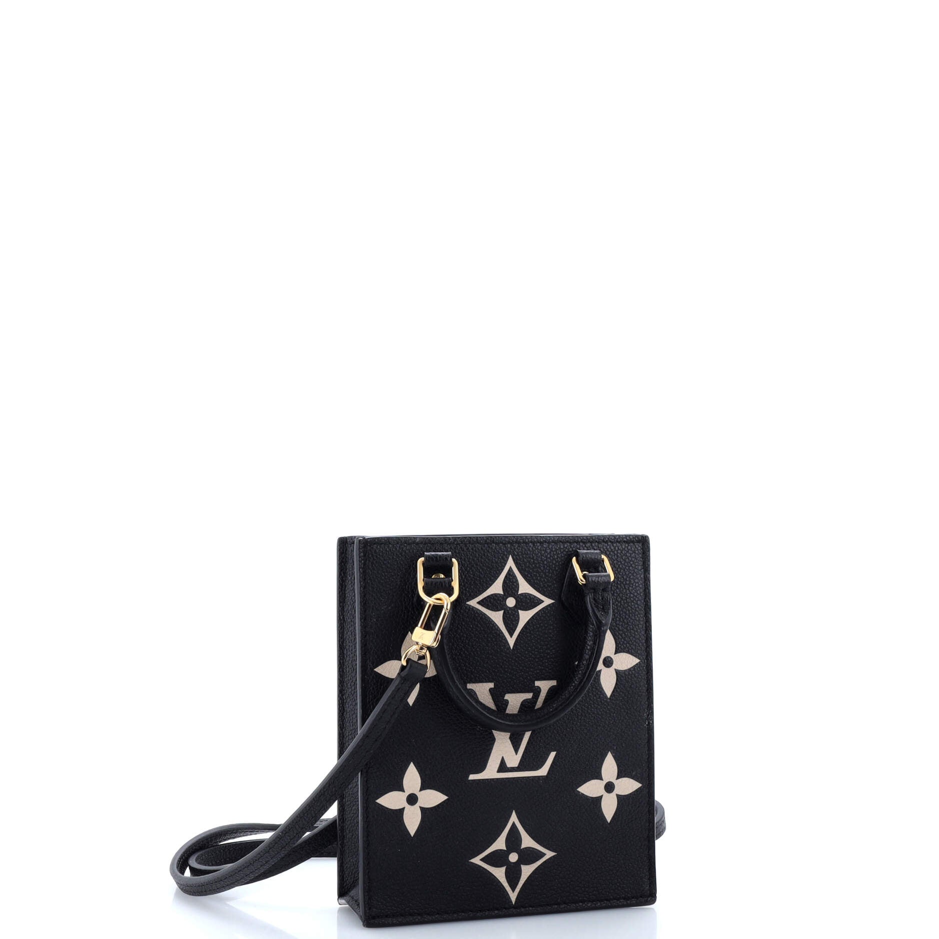 Louis Vuitton Petit Sac Plat Bag Bicolor Empreinte Giant Monogram Tote Bag
