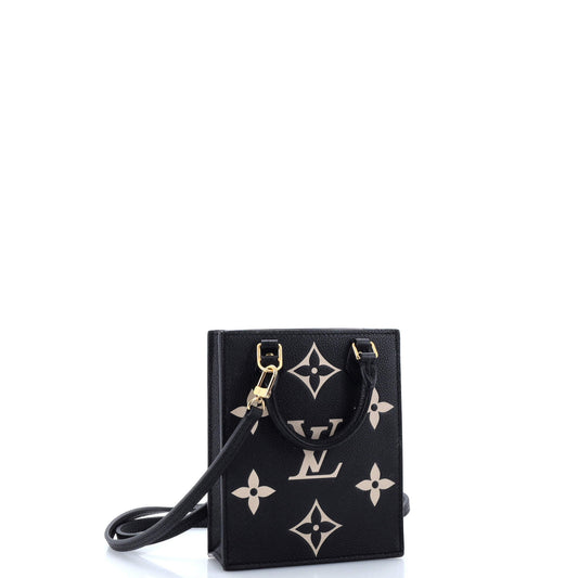 Louis Vuitton Petit Sac Plat Bag Bicolor Empreinte Giant Monogram Tote Bag