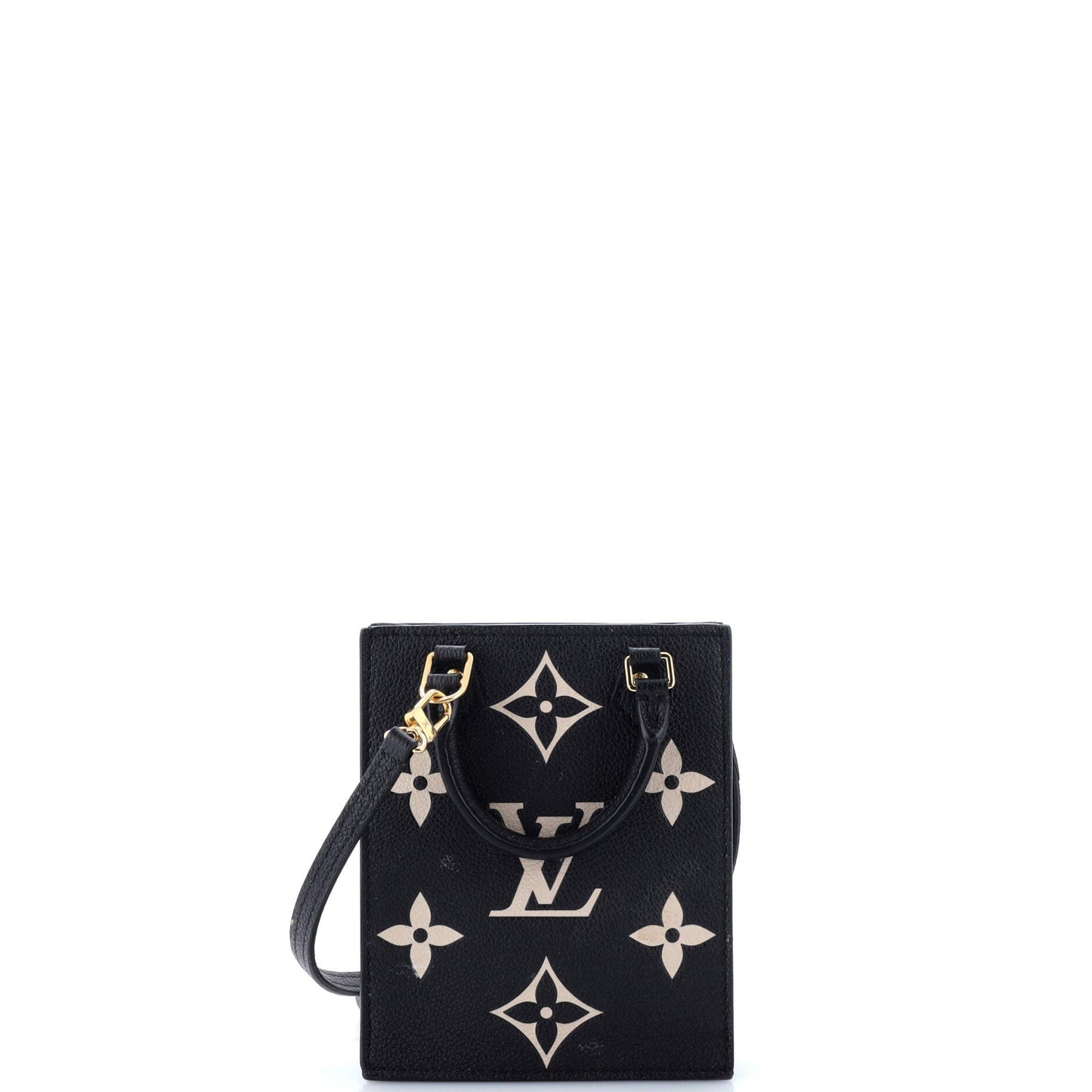 Louis Vuitton Petit Sac Plat Bag Bicolor Empreinte Giant Monogram Tote Bag