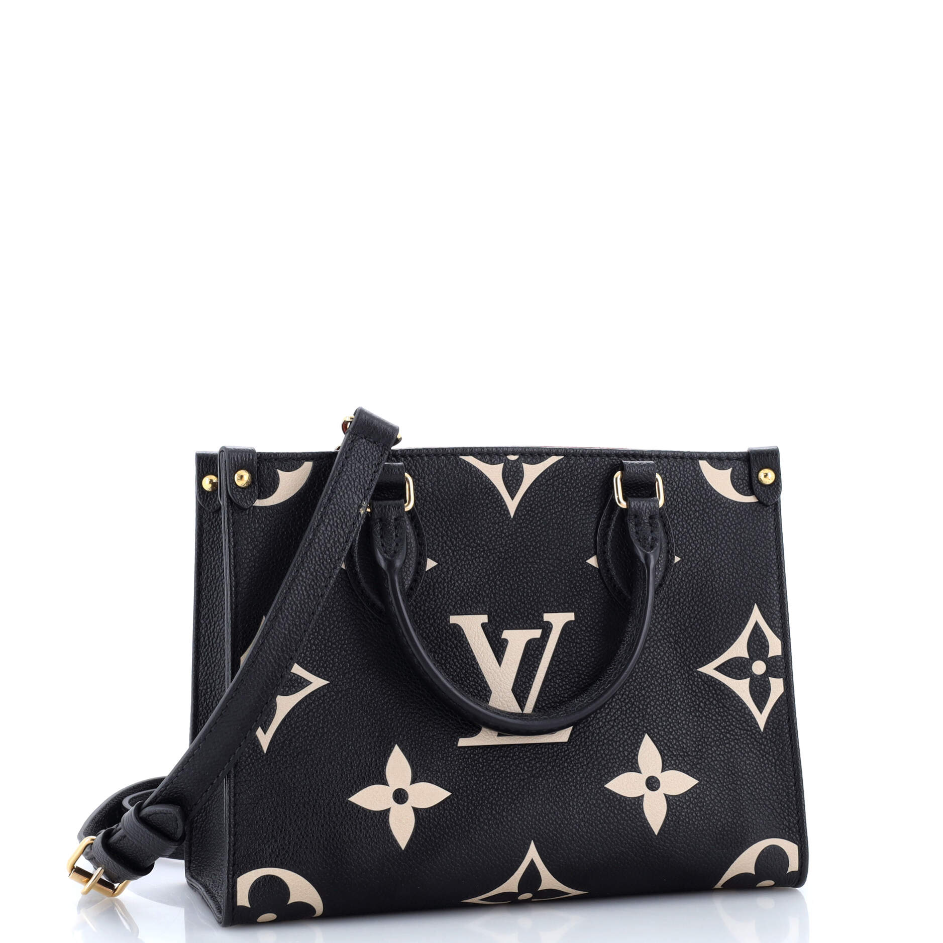 Louis Vuitton Onthego Tote Bicolor Empreinte Giant Pm Monogram Tote Bag