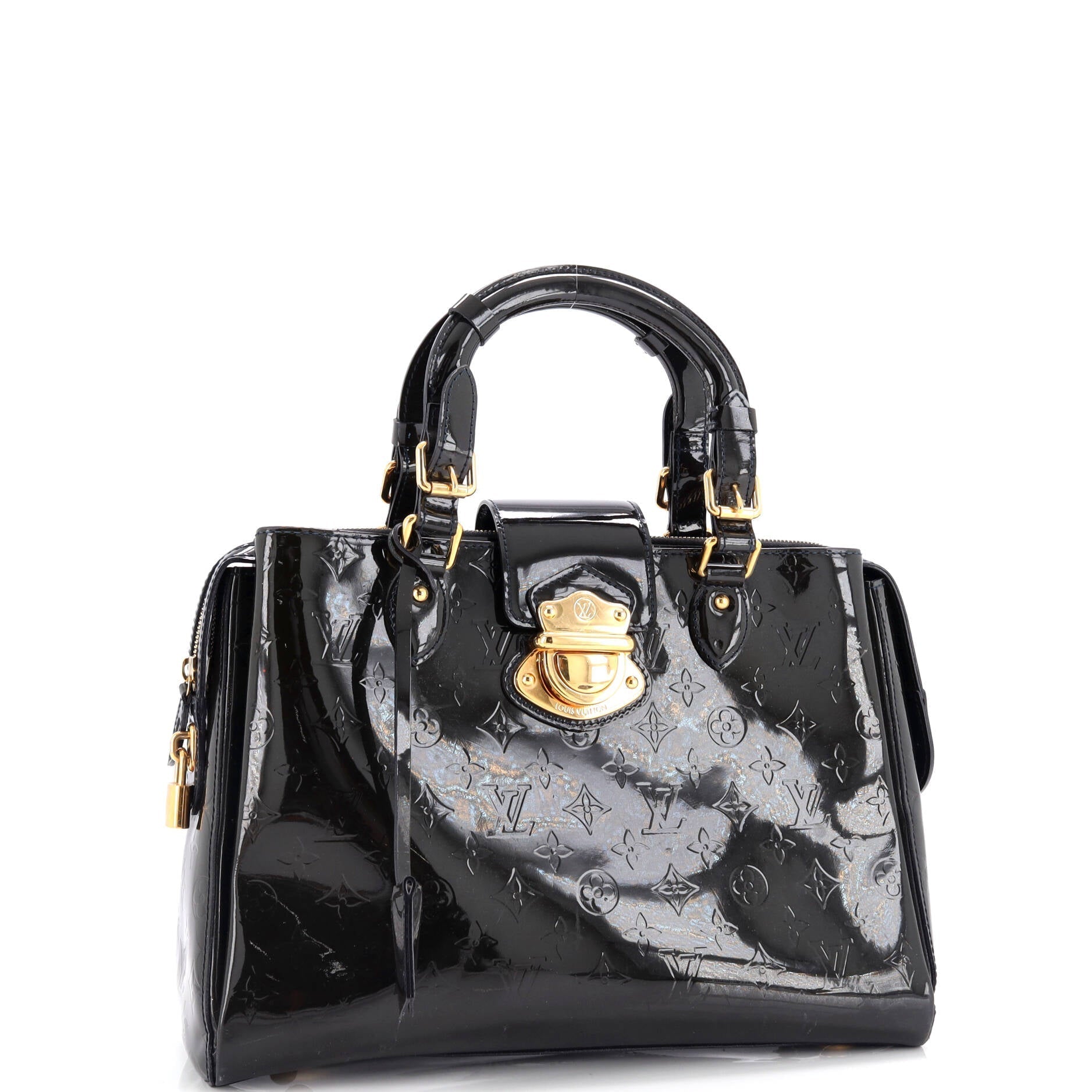 Louis Vuitton Melrose Avenue Handbag Vernis Monogram Travel Bag