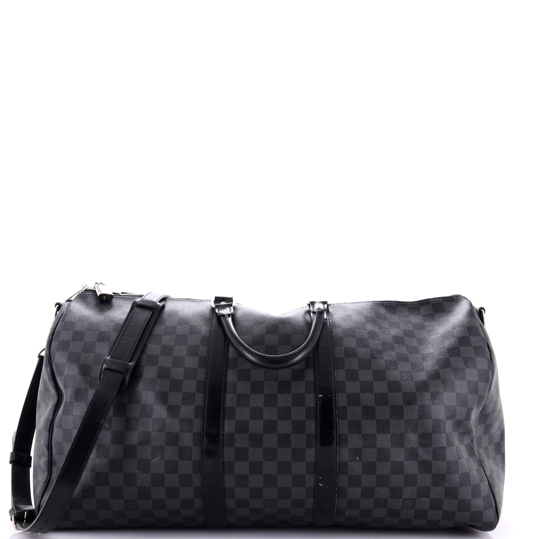 Louis Vuitton Keepall Bandouliere Bag Damier Graphite Travel Bag