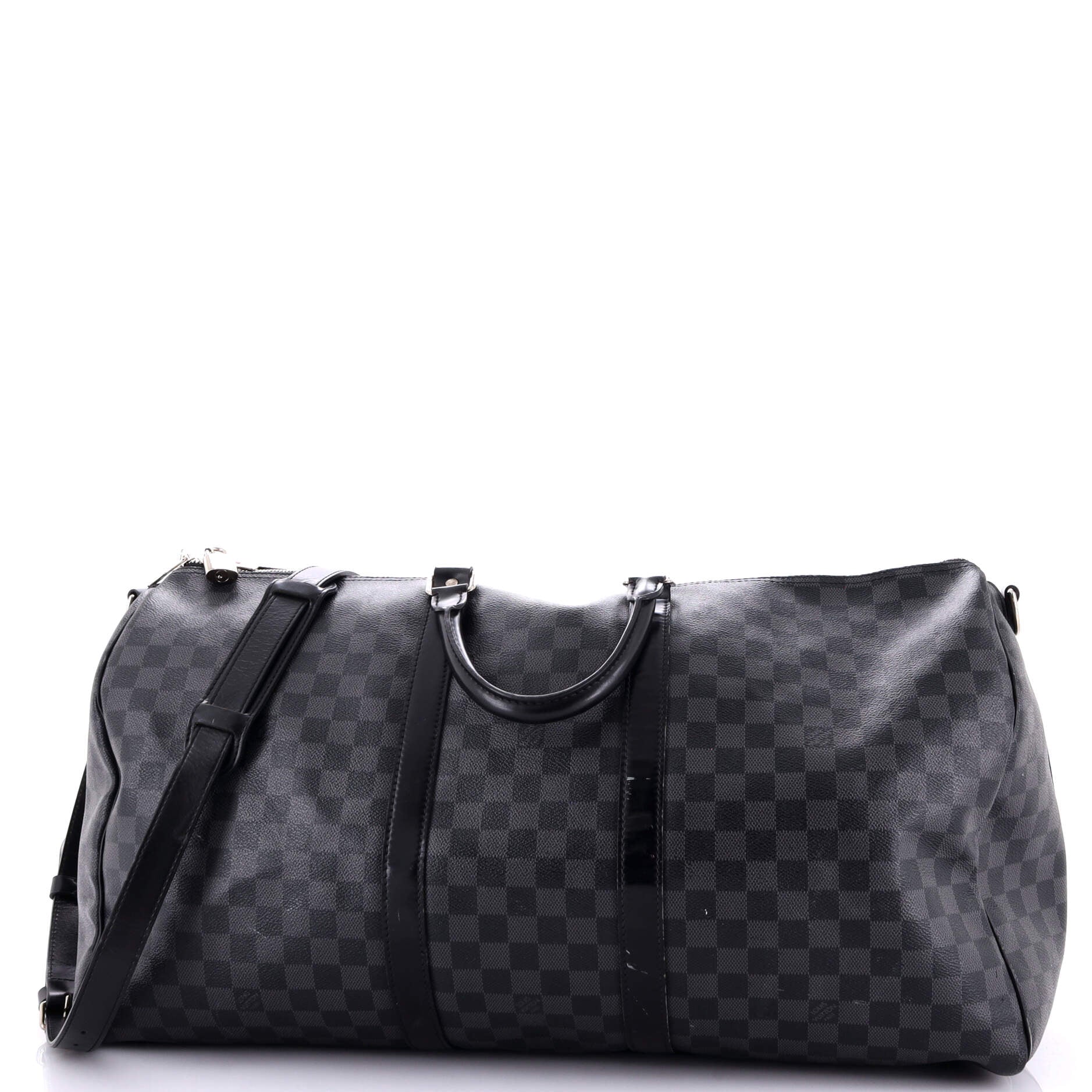Louis Vuitton Keepall Bandouliere Bag Damier Graphite Travel Bag