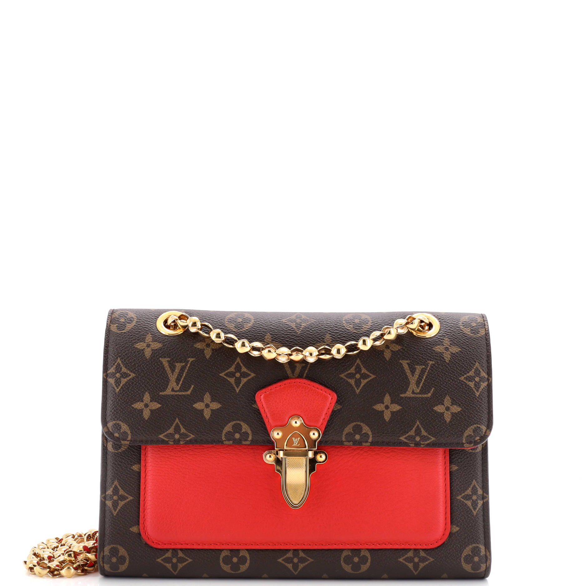 Louis Vuitton Victoire Handbag And Leather Canvas Shoulder Bag Leather 3068773