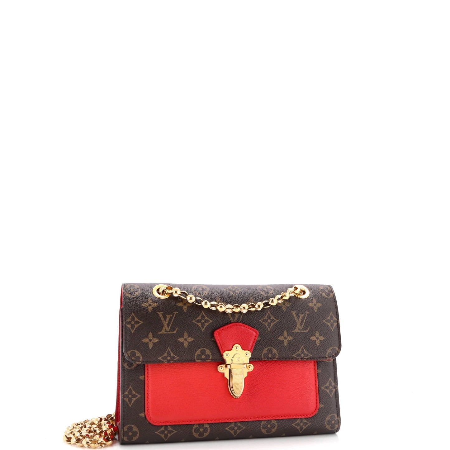 Louis Vuitton Victoire Handbag And Leather Canvas Shoulder Bag Leather 3068773