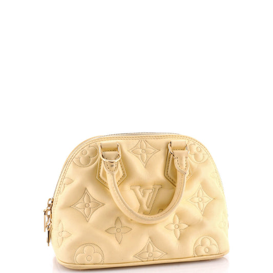 Louis Vuitton Alma Handbag Bubblegram Bb Leather Shoulder Bag