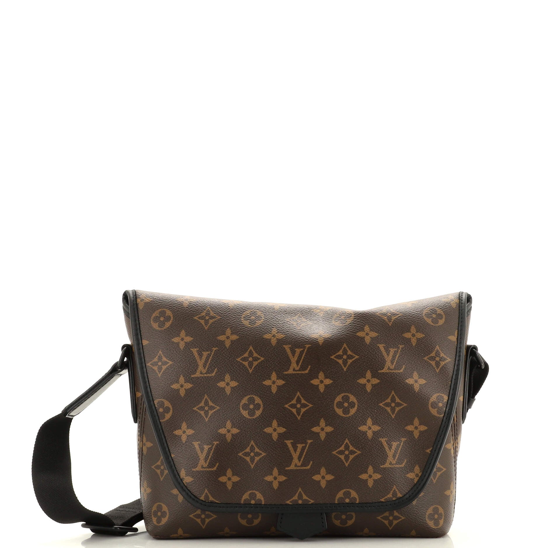 Louis Vuitton Magnetic Messenger Bag Macassar Canvas Monogram Travel Bag