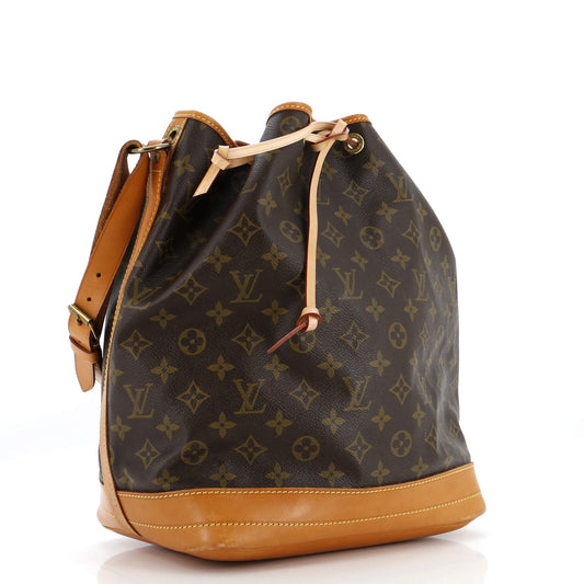 Louis Vuitton Noe Handbag Canvas Monogram Bucket Bag