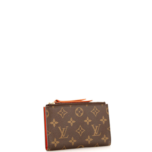 Louis Vuitton Adele Wallet Compact Handbag Canvas Monogram Travel Bag