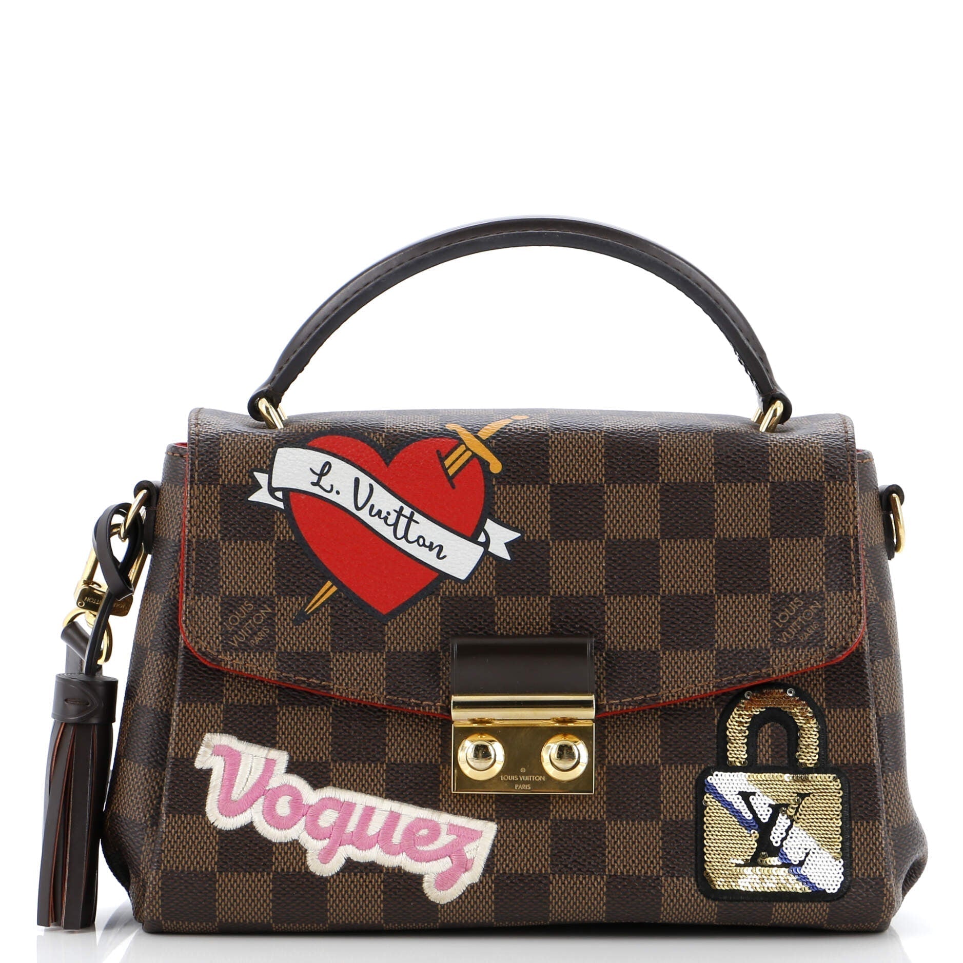 Louis Vuitton Croisette Handbag Limited Edition Patches Damier Shoulder Bag Damier 3074681