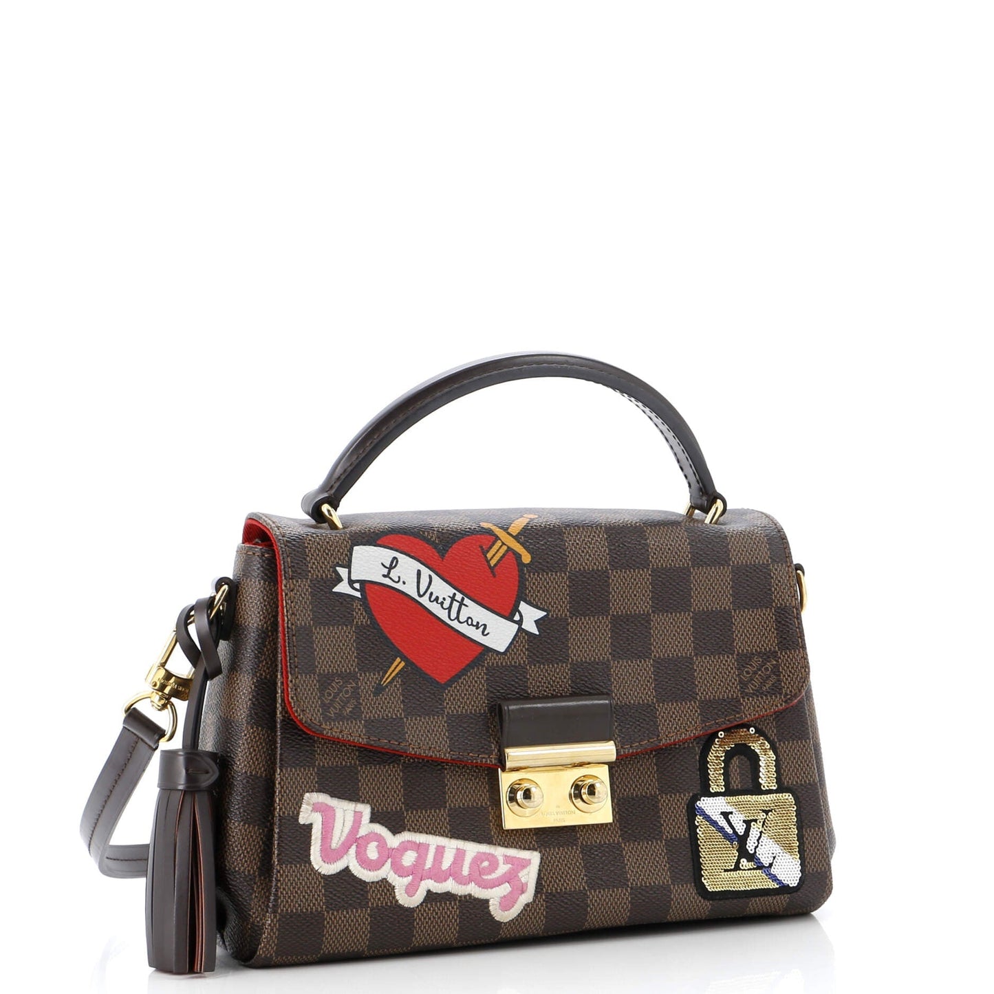 Louis Vuitton Croisette Handbag Limited Edition Patches Damier Shoulder Bag Damier 3074681
